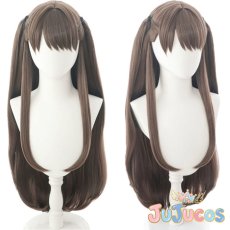 画像1: 藤島慈　コスプレウィッグ　ラブライブ！蓮ノ空女学院スクールアイドルクラブ　コスプレ鬘　JUJUcosplay (1)