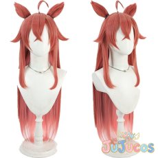 画像1: VTuber　獅子堂あかり　戦闘服　コスプレウィッグ　バーチャルYouTuber　コスプレ鬘　JUJUcosplay (1)