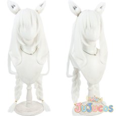 画像1: VTuber　白上フブキ　魔法少女ホロウィッチ！　コスプレウィッグ　バーチャルYouTuber　コスプレ鬘　JUJUcosplay (1)