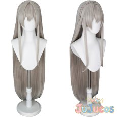 画像1: 桐藤ナギサ　コスプレウィッグ　ブルーアーカイブ　コスプレ鬘　JUJUcosplay (1)