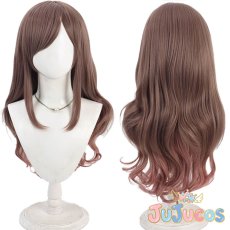 画像1: 月岡恋鐘　ネガイ叶える運命の鍵　コスプレウィッグ　アイドルマスター シャイニーカラーズ　コスプレ鬘　JUJUcosplay (1)