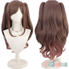 画像1: 月岡恋鐘　ワンダーランドラビット　コスプレウィッグ　アイドルマスター シャイニーカラーズ　コスプレ鬘　JUJUcosplay (1)