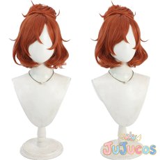 画像1: 春野はるか(キュアフローラ)　制服　コスプレウィッグ　Go!プリンセスプリキュア　コスプレ鬘　JUJUcosplay (1)