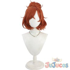 画像2: 春野はるか(キュアフローラ)　制服　コスプレウィッグ　Go!プリンセスプリキュア　コスプレ鬘　JUJUcosplay (2)