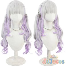 画像1: VTuber　紫咲シオン　部屋着　コスプレウィッグ　バーチャルYouTuber　コスプレ鬘　JUJUcosplay (1)