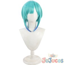 画像2: VTuber　潤羽るしあ　制服　コスプレウィッグ　バーチャルYouTuber　コスプレ鬘　JUJUcosplay (2)