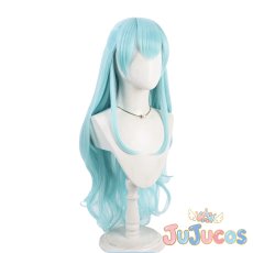 画像3: キュアアンジュ　ロングカールヘア　コスプレウィッグ　HUGっと!プリキュア　コスプレ鬘　JUJUcosplay (3)