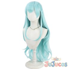 画像5: キュアアンジュ　ロングカールヘア　コスプレウィッグ　HUGっと!プリキュア　コスプレ鬘　JUJUcosplay (5)