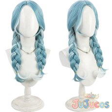 画像1: Vtuber　白波らむね　シンプル/Chill　コスプレウィッグ　バーチャルYouTuber　コスプレ鬘　JUJUcosplay (1)