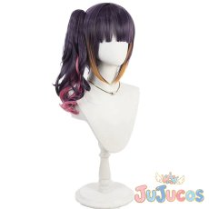 画像2: VTuber　一伊那尓栖（Ninomae Ina'nis）　厨二制服衣装　コスプレウィッグ　バーチャルYouTuber　コスプレ鬘　JUJUcosplay (2)