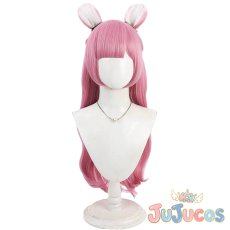 画像1: 鳳えむ　一緒に、ありがとうを込めて　ビーストマン・サマナー　コスプレウィッグ　プロジェクトセカイ カラフルステージ！ feat. 初音ミク　コスプレ鬘　JUJUcosplay (1)