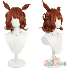 画像1: アストンマーチャン(バレンタイン)　コスプレウィッグ　ウマ娘プリティーダービー　コスプレ鬘　JUJUcosplay (1)