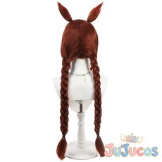 画像4: サクラバクシンオー　レッドホット☆リーダー　コスプレウィッグ　ウマ娘プリティーダービー　コスプレ鬘　JUJUcosplay (4)
