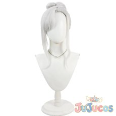 画像2: 浅黄睦月(正月)　コスプレウィッグ　ブルーアーカイブ　コスプレ鬘　JUJUcosplay (2)