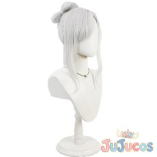 画像4: 浅黄睦月(正月)　コスプレウィッグ　ブルーアーカイブ　コスプレ鬘　JUJUcosplay (4)