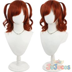 画像1: 愛城華恋　レヴュー服　コスプレウィッグ　少女☆歌劇レヴュースタァライト　コスプレ鬘　JUJUcosplay (1)