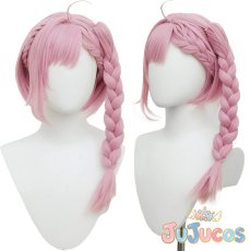 画像1: VTuber　結城さくな　和風メイド　コスプレウィッグ　バーチャルYouTuber　コスプレ鬘　JUJUcosplay (1)