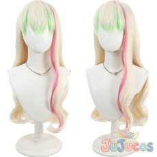 画像1: キュアズキューン　プリルン　コスプレウィッグ　キミとアイドルプリキュア♪　コスプレ鬘　JUJUcosplay (1)