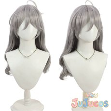 画像1: Vtuber　菱形陽菜　コスプレウィッグ　バーチャルYouTuber　コスプレ鬘　JUJUcosplay (1)