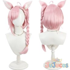 画像1: VTuber　結城さくな　和風メイド　サイドテール　コスプレウィッグ　バーチャルYouTuber　コスプレ鬘　JUJUcosplay (1)