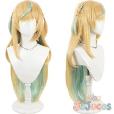 画像1: Vtuber　立伝都々　白ワンピース　コスプレウィッグ　バーチャルYouTuber　コスプレ鬘　JUJUcosplay (1)