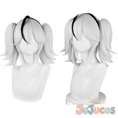 画像1: ツバキ　コスプレウィッグ　鳴潮(Wuthering Waves)　コスプレ鬘　JUJUcosplay (1)