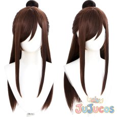 画像1: 宝月茜　コスプレウィッグ　逆転裁判　コスプレ鬘　JUJUcosplay (1)