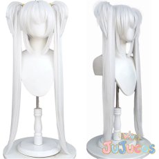 画像1: 朝武芳乃　コスプレウィッグ　千恋＊万花　コスプレ鬘　JUJUcosplay (1)