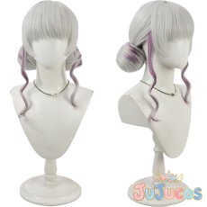 画像1: VTuber　樋口楓　ホワイトドレス　コスプレウィッグ　バーチャルYouTuber　コスプレ鬘　JUJUcosplay (1)