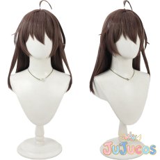 画像1: VTuber　夏色まつり　ゲーミング部屋着　コスプレウィッグ　バーチャルYouTuber　コスプレ鬘　JUJUcosplay (1)