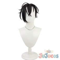 画像2: 墨染の軍師　シオン　コスプレウィッグ　アナザーエデン 時空を超える猫　コスプレ鬘　JUJUcosplay (2)