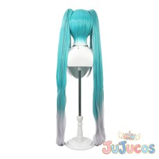 画像4: 初音ミク　レーシングミク 2025Ver.　コスプレウィッグ　VOCALOID　コスプレ鬘　JUJUcosplay (4)