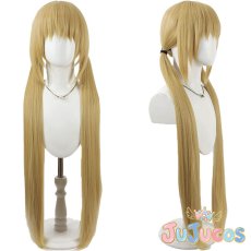 画像1: FGO　アルトリア・キャスター　水着　コスプレウィッグ　Fate/Grand Order　コスプレ鬘　JUJUcosplay (1)