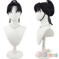 画像1: 潮江文次郎　コスプレウィッグ　忍たま乱太郎　コスプレ鬘　JUJUcosplay (1)