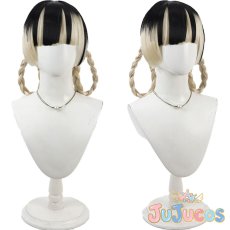 画像1: VTuber　儒烏風亭らでん　ホロナツパラダイス　コスプレウィッグ　バーチャルYouTuber　コスプレ鬘　JUJUcosplay (1)