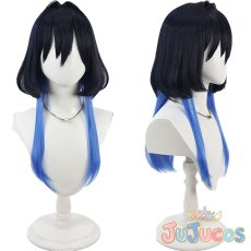 画像1: VTuber　Ouro Kronii(オーロ・クロニー)　軍服衣装　コスプレウィッグ　バーチャルYouTuber　コスプレ鬘　JUJUcosplay (1)