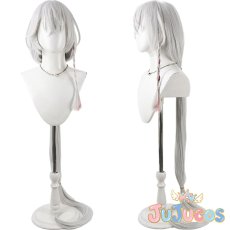 画像1: 白尾エリ　コスプレウィッグ　ブルーアーカイブ　コスプレ鬘　JUJUcosplay (1)