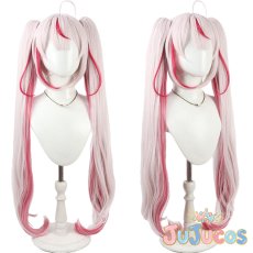 画像1: Vtuber　兎鞠まり　コスプレウィッグ　バーチャルYouTuber　コスプレ鬘　JUJUcosplay (1)