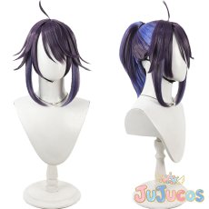 画像1: VTuber　桐生ココ　kson総長　コスプレウィッグ　バーチャルYouTuber　コスプレ鬘　JUJUcosplay (1)