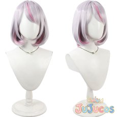 画像1: VTuber　兎咲ミミ　第3衣装【うさ耳パーカー】　コスプレウィッグ　バーチャルYouTuber　コスプレ鬘　JUJUcosplay (1)