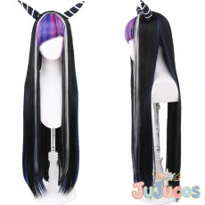 画像1: 澪田唯吹　コスプレウィッグ　スーパーダンガンロンパ2 さよなら絶望学園　コスプレ鬘　JUJUcosplay (1)