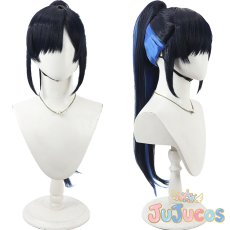 画像1: 白石杏　笑顔で手を振って　ポニーテール　コスプレウィッグ　プロジェクトセカイ カラフルステージ！ feat. 初音ミク　コスプレ鬘　JUJUcosplay (1)