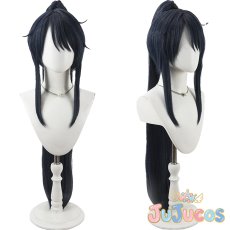 画像1: デュース・スペード(Deuce Spade)　夜空のシフォン　コスプレウィッグ　ツイステッドワンダーランド　コスプレ鬘　JUJUcosplay (1)