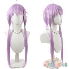 画像1: 結月ゆかり　コスプレウィッグ　VOCALOID　コスプレ鬘　JUJUcosplay (1)