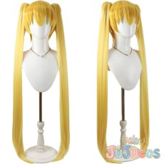 画像1: 明堂院いつき(キュアサンシャイン)　コスプレウィッグ　ハートキャッチプリキュア！　コスプレ鬘　JUJUcosplay (1)