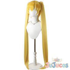 画像4: 明堂院いつき(キュアサンシャイン)　コスプレウィッグ　ハートキャッチプリキュア！　コスプレ鬘　JUJUcosplay (4)