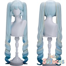 画像1: 初音ミク　雪ミク2026　コスプレウィッグ　VOCALOID　コスプレ鬘　JUJUcosplay (1)