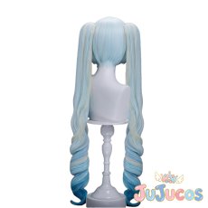 画像3: 初音ミク　雪ミク2026　コスプレウィッグ　VOCALOID　コスプレ鬘　JUJUcosplay (3)