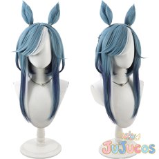 画像1: アドマイヤグルーヴ　コスプレウィッグ　ウマ娘プリティーダービー　コスプレ鬘　JUJUcosplay (1)