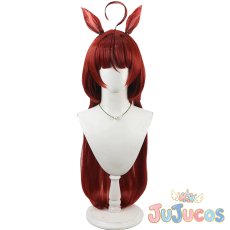 画像2: レッドディザイア　コスプレウィッグ　ウマ娘プリティーダービー　コスプレ鬘　JUJUcosplay (2)